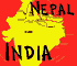 Kaart van India & Nepal