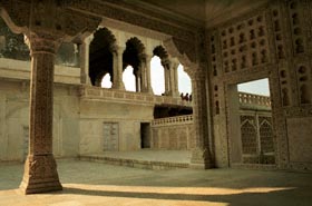 Binnen Agra Fort