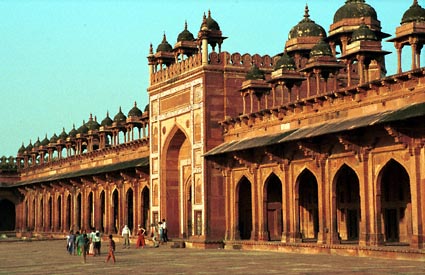 De moskee van Fatehpur Sikri
