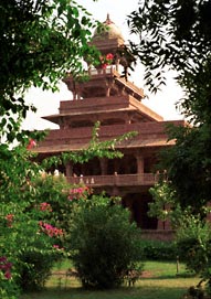 Fatehpur Sikri Panch Machal, het paleis met vijf verdiepingen.