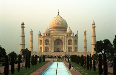 Taj Mahal. Click here to start Agra!