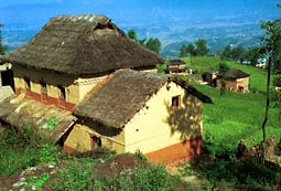 Chhetri dorpjes met zulke schattige huisjes!