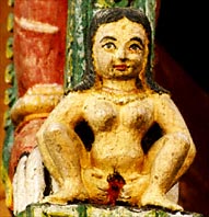 Detail of the Bachhareshwari Temple in Pashupatinath.