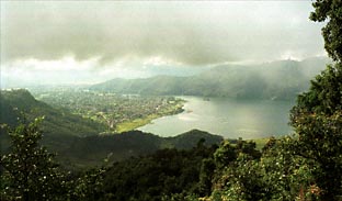 View from above on Pokhara