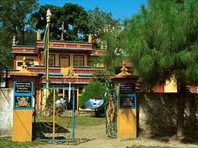 Monastery annex library of the Tibetan village Tashiling